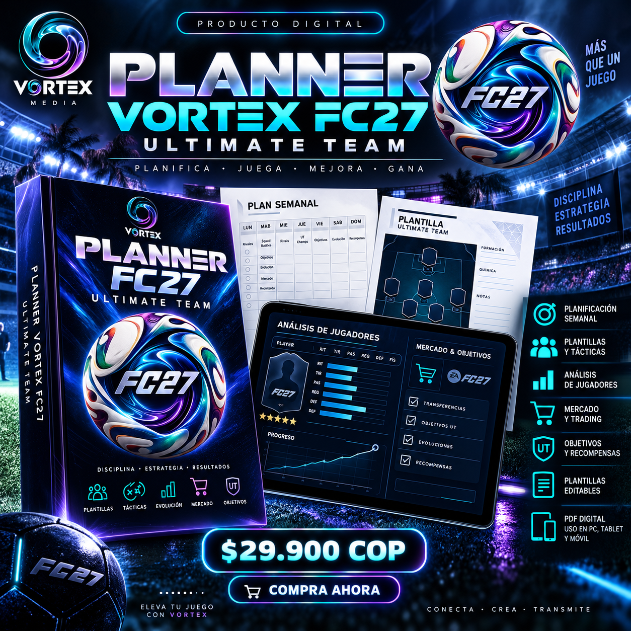 Planner VORTEX FC27 Ultimate Team