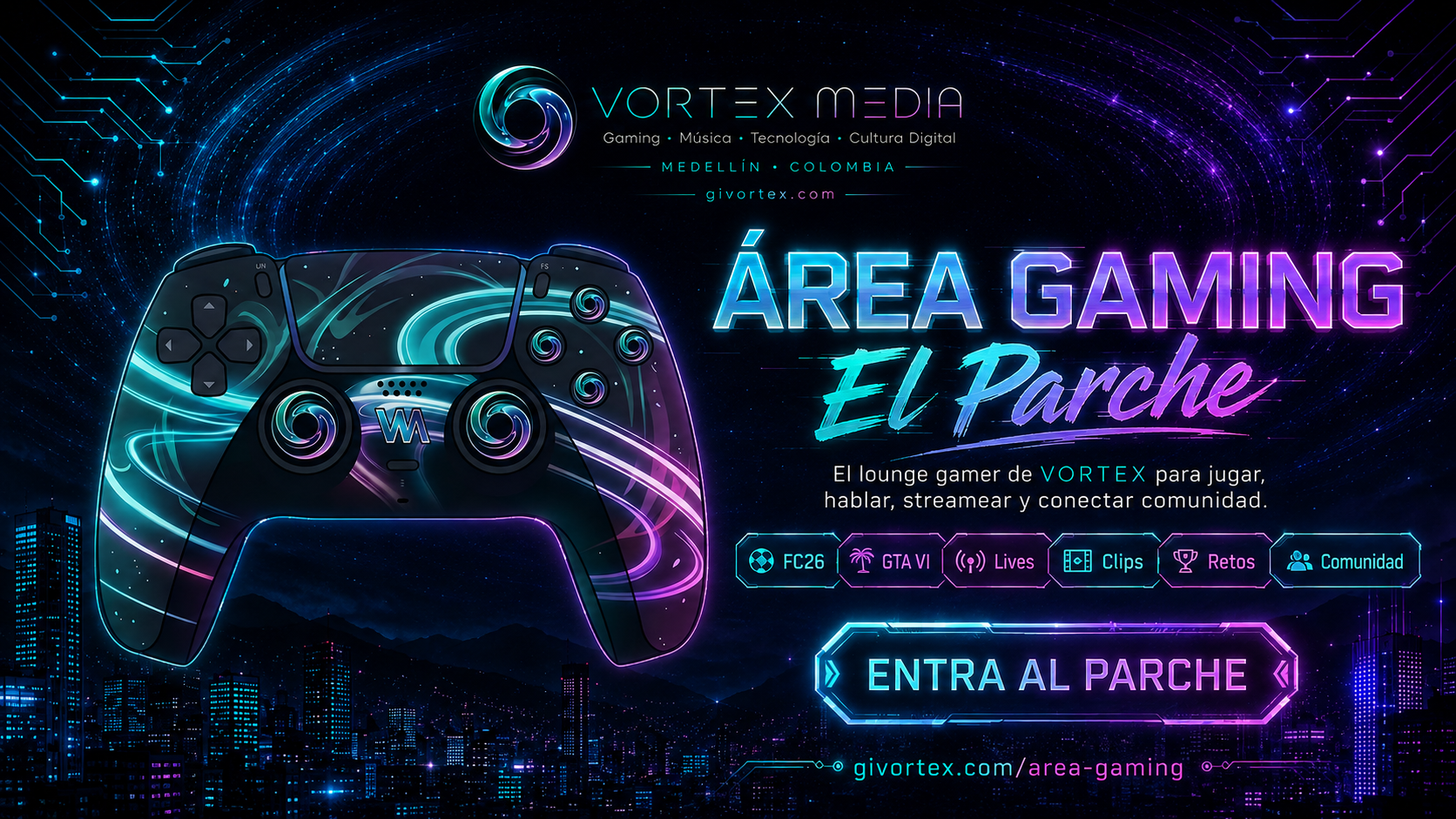 VORTEX Área Gaming - El Parche