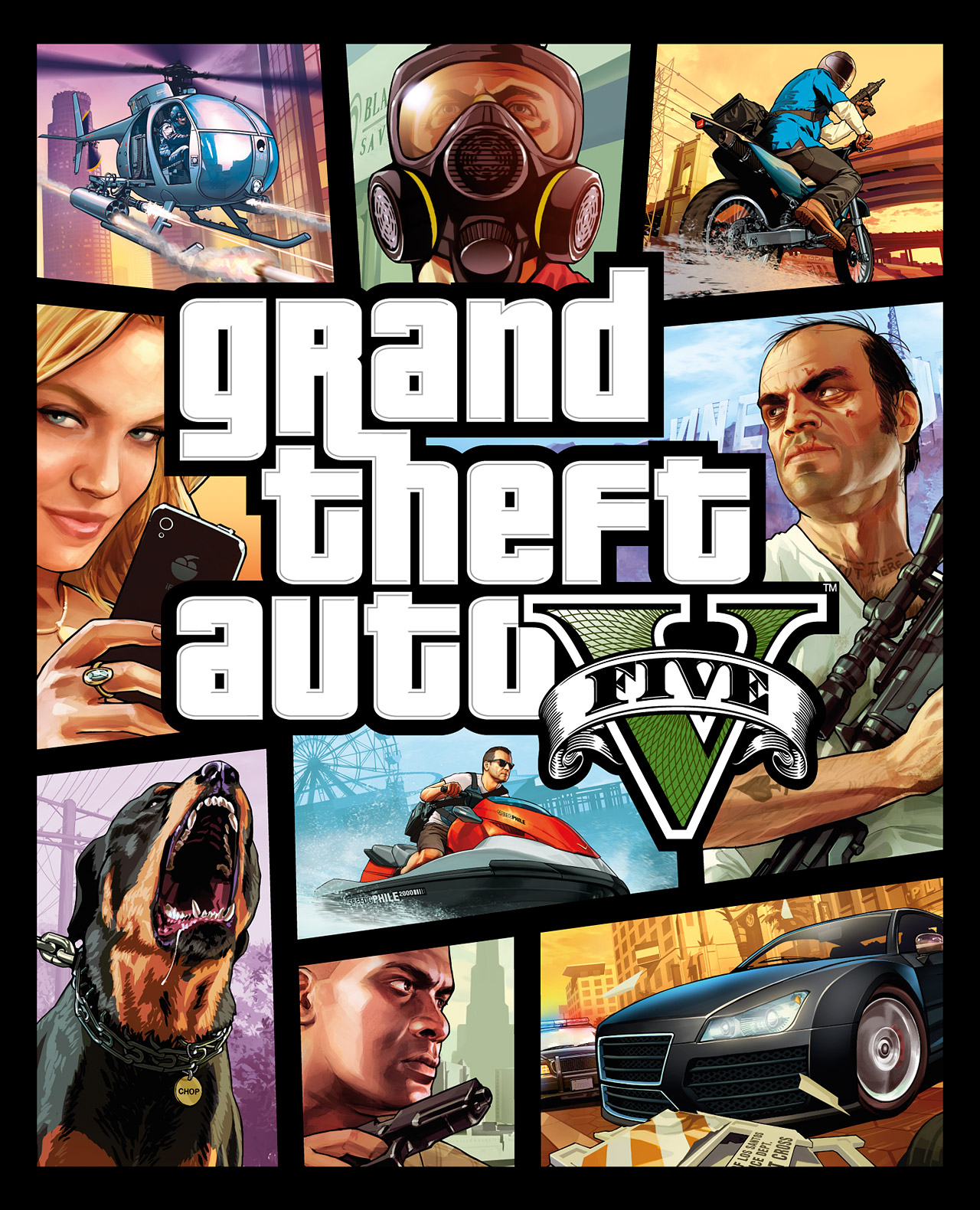 Portada de Grand Theft Auto V (2013)